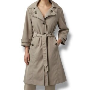 London Fog Women’s Double Collar Belted Single Breasted Classic Trench Coat XXL